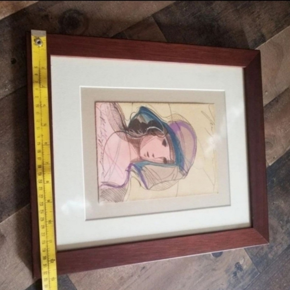 Framed artwork sketch fashion drawing - Picture 3 of 11